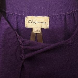 Dynamite Women's V-Neck Sweater in Rich Purple